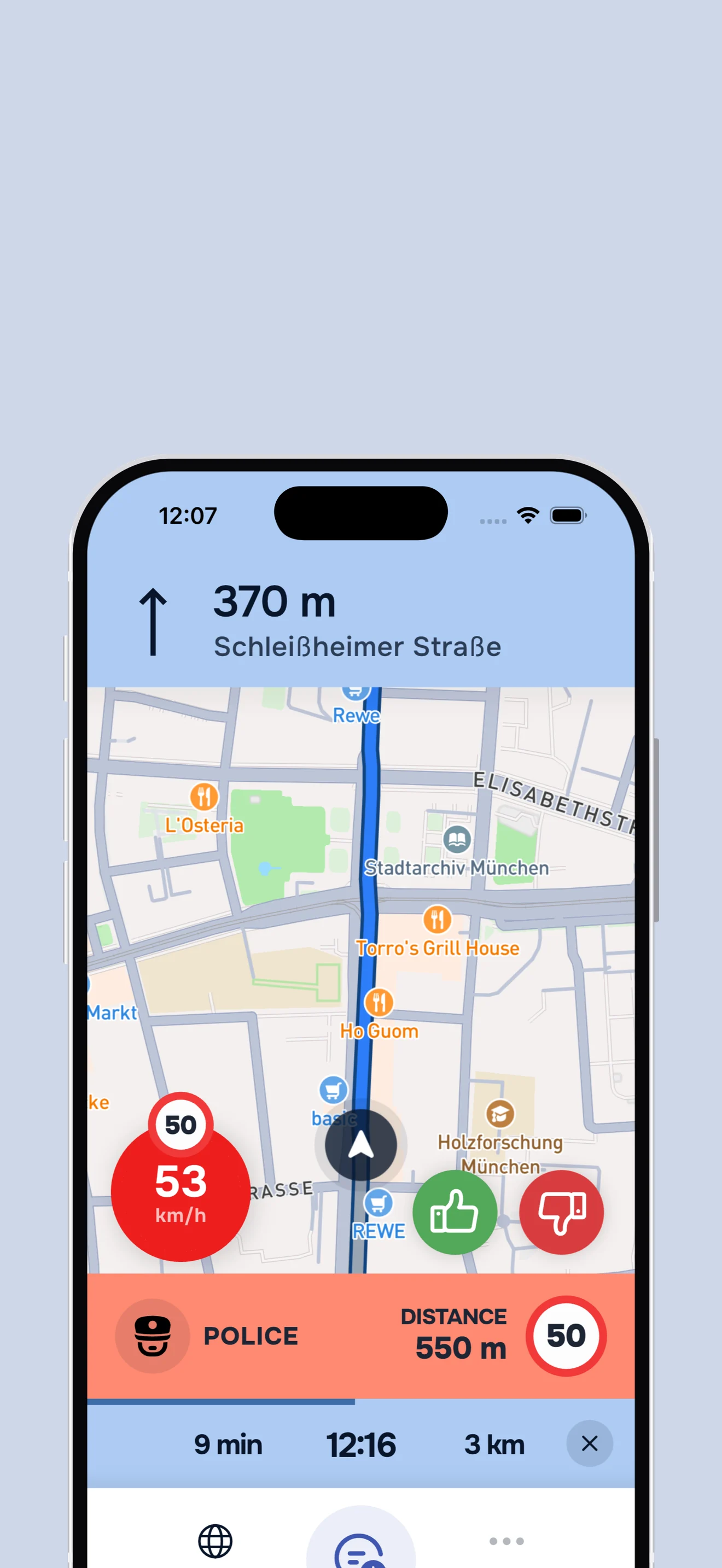 Navigation with alerts